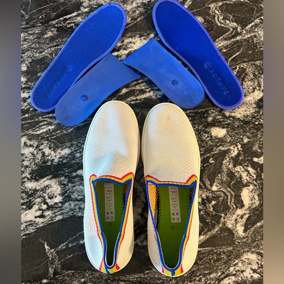 Rothy’s rainbow pride slip ons 10.5 - Picture 4 of 6